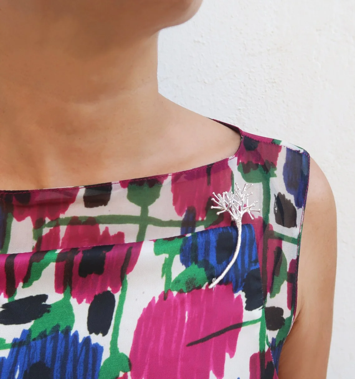 Jewelry Supplies Making Accessories Handmade Leaf Nature Coral Tree 925 Sterling Silver Brooch For Women