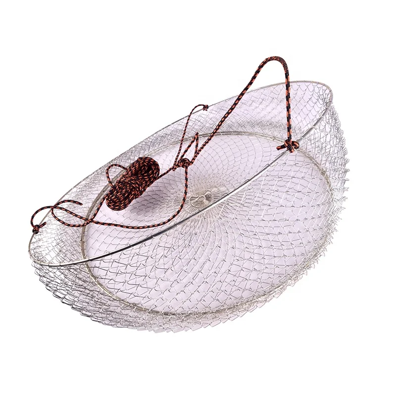 Crab Traps Fishing Accessories Metal Crab Pot Lobster Trap Iron Wire Net Japan Saltwater Iron Lobster Crab Cages Fishing Tool