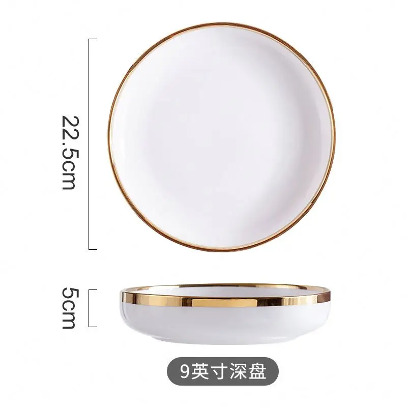 Wholesale antique Luxury plate set porcelain luxury dinnerware dishes With Wholesaler