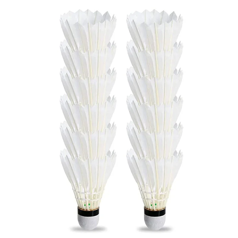 Best Quality Playful 12-Pack Dozen Badminton Shuttlecocks for Outdoor Sports Training