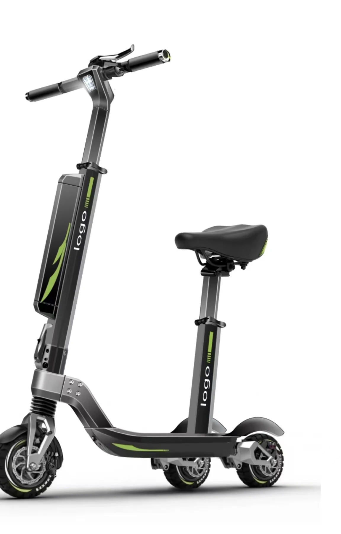 3 Wheels Scooter Electric With Trailers 500W 48V 10Ah Patented New Electric Scooter For Adults & Child IPX5 E Scooter With Seat