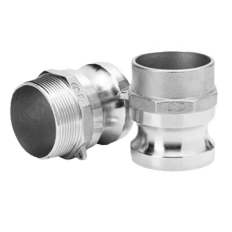 Stainless Steel 304/316 Camlock Coupling Male F Type Adapter with Male Thread Quick Coupling Casting Technics