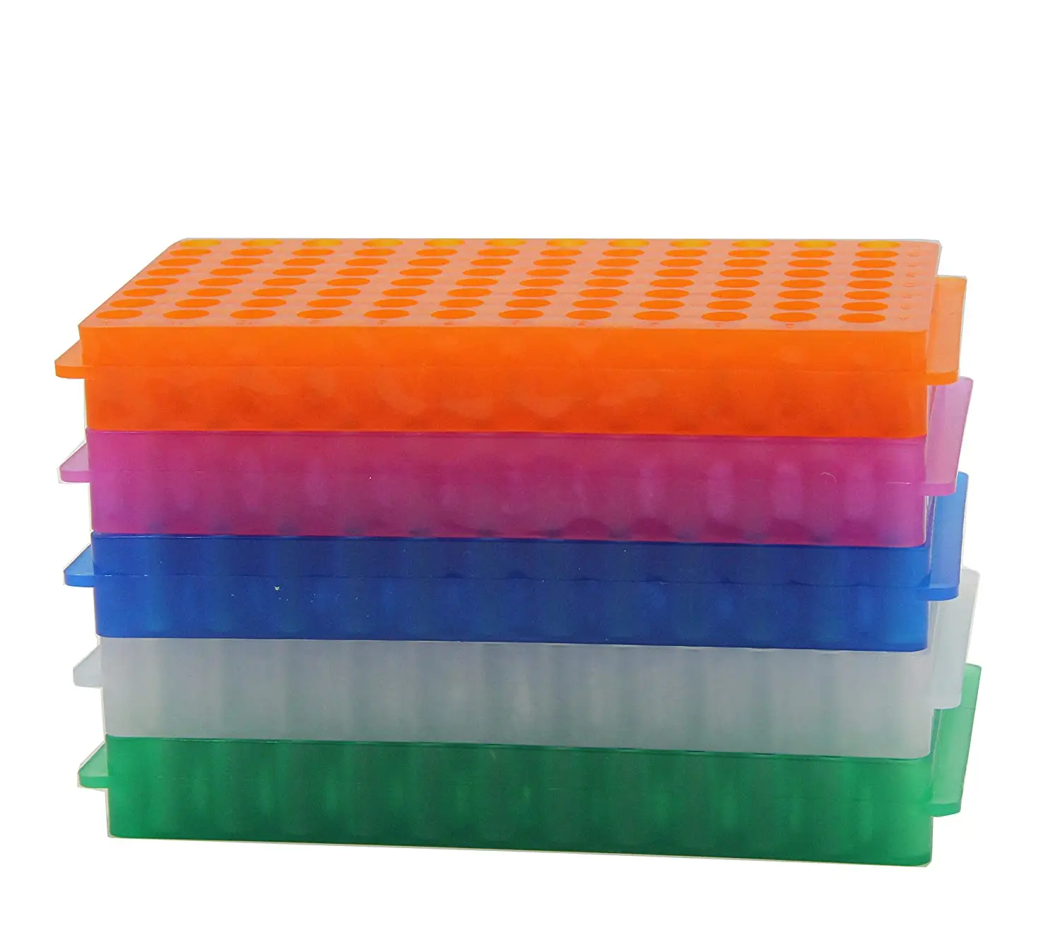 Laboratory foldable multi-use plastic test tube rack test tube holder display rack