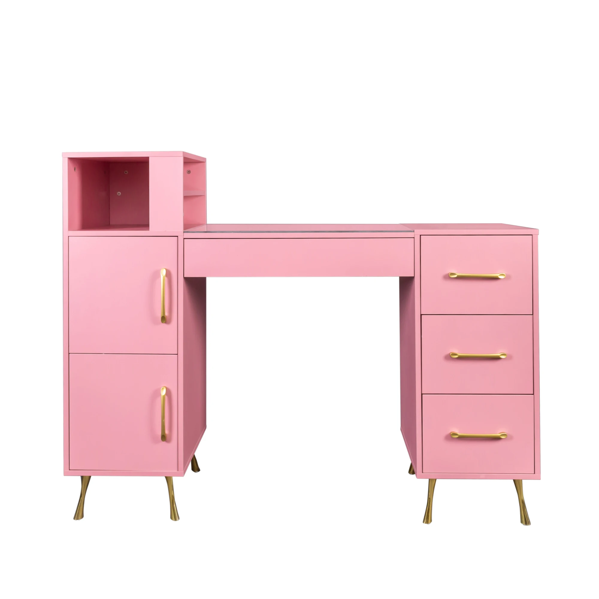 nail art equipment modern design manicure nail table beauty salon desk nail makeup desk salon furniture wood standard packing