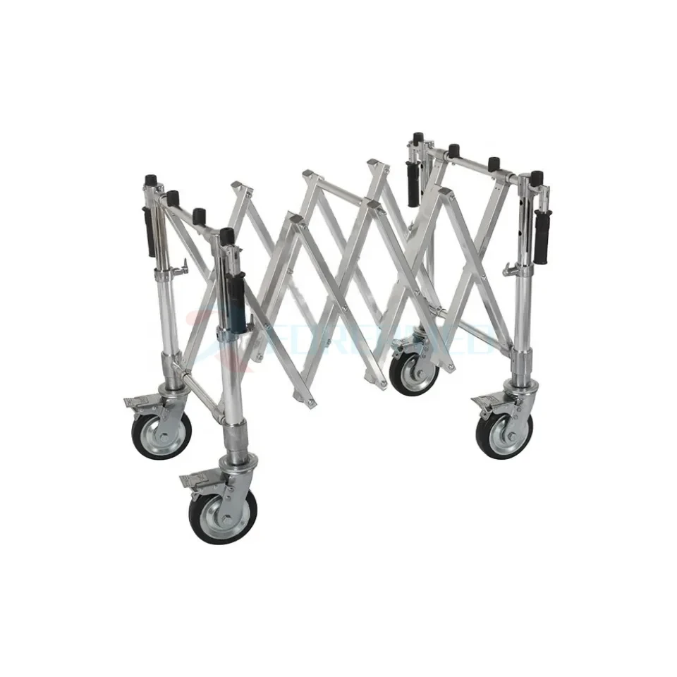 Church Truck Trolleys For Coffins Stainless Steel Coffin Trolley Funeral Coffin Trolley