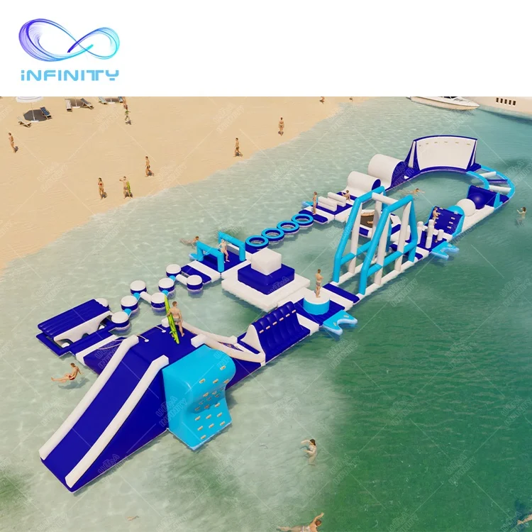 Inflatable Floating Obstacle Course Water Play Equipment Commercial Aqua Park Inflatable Water Sports Amusement  Sea Water Park