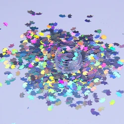 New Neon colors irregular Gold Flakes Nail glitter Pigment Powder Heat Shaped Craft Decorative Holographic Glitter