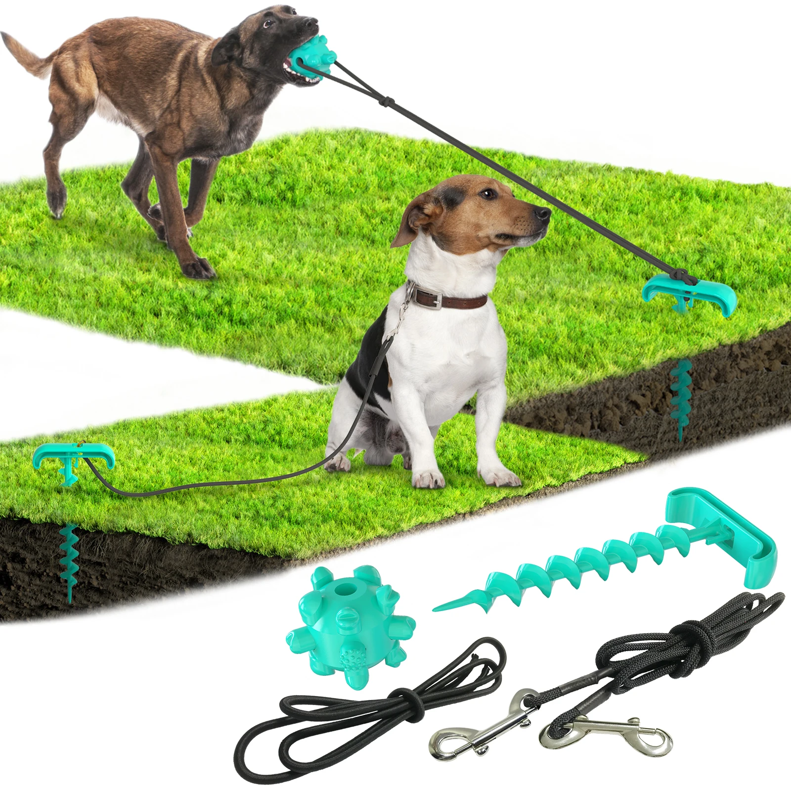 
Outdoor Tethered Tug-of-war Dog Pile To Accompany Dog Walking Toy Supplies Dog Rope Toy 