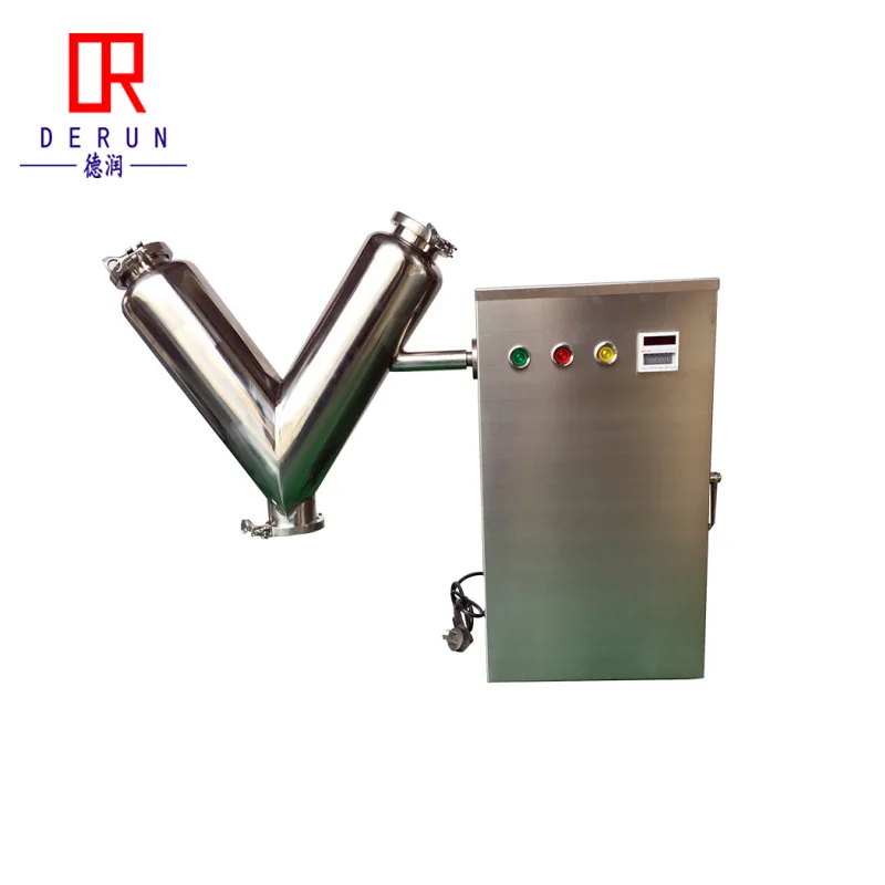 Food vitamin powder pharmaceutical chemical stainless steel mixing equipment machine v type shape mixer blending