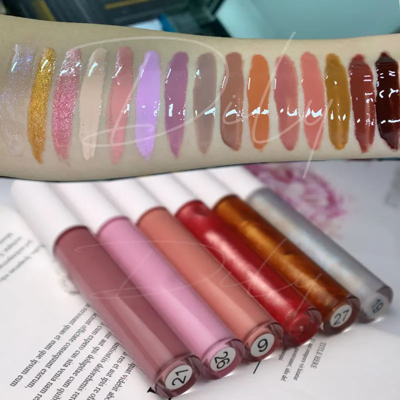 wholesale plump private label vegan lip gloss vendors organic nude pink glossy lipgloss