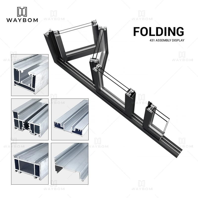 75 modern stainless steel main door design aluminum extrusion profiles for windows and doors folding door profile