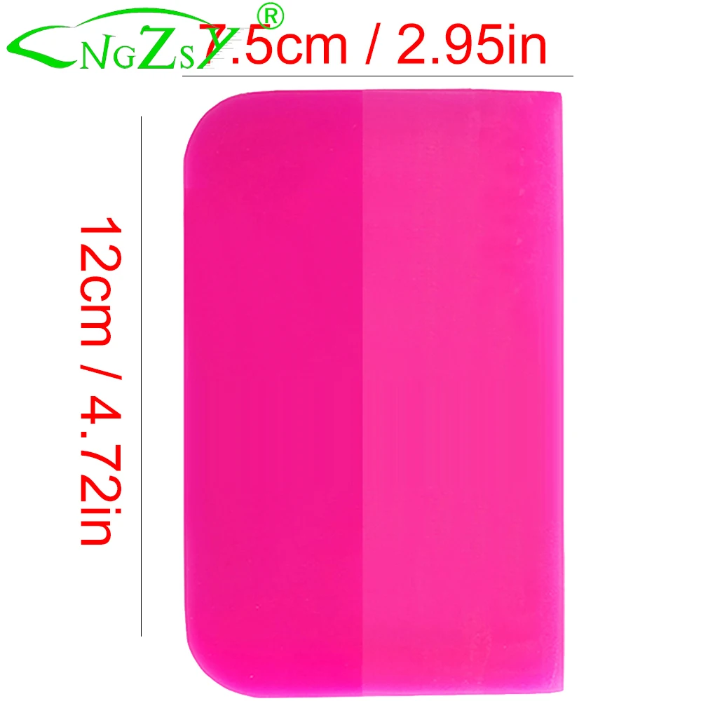 12cm Soft PPF Scraper Squeegee Vinyl Wrapping Carbon Fiber Film Sticker Pasting Tool Car Wrap Window Tint Cleaning Tool B72