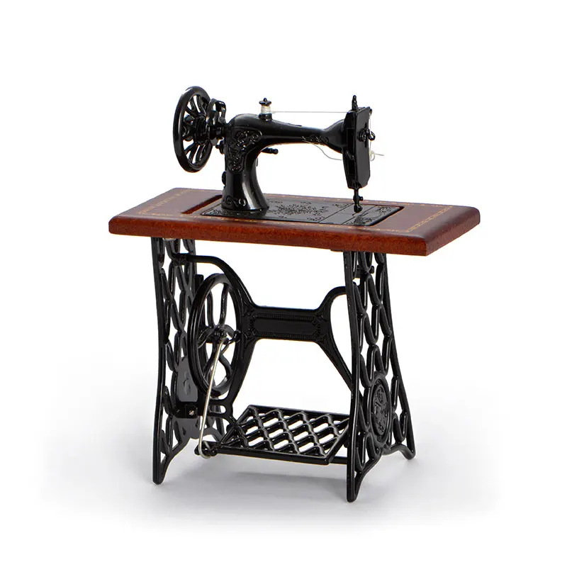 Dollhouse Miniature Furniture Wooden Sewing Machine 1/12 Scale QW90079