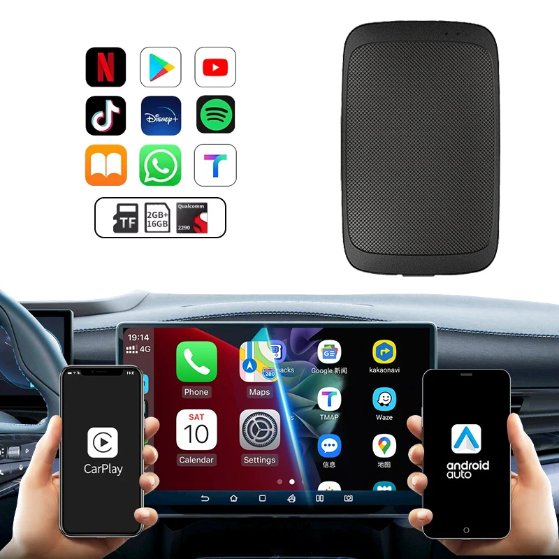 Wooboobox беспроводной Android автомобильный карплей TBOX MINI Ai Box с поддержкой Yotube Google Netflix