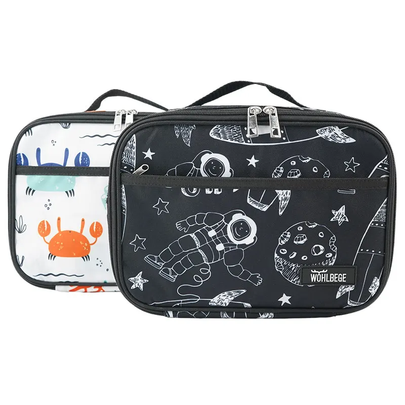 China Supplier Custom Print Waterproof thermo bag sac thermal cooler bag insulated tote with zipper