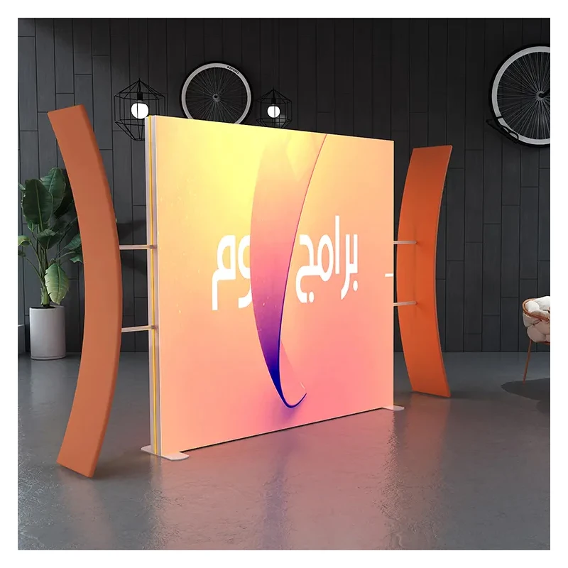 TianLang Led Light Box Frame Portable Trade Show Booth Curved Led Light Box Stand Trade Show Display Booth