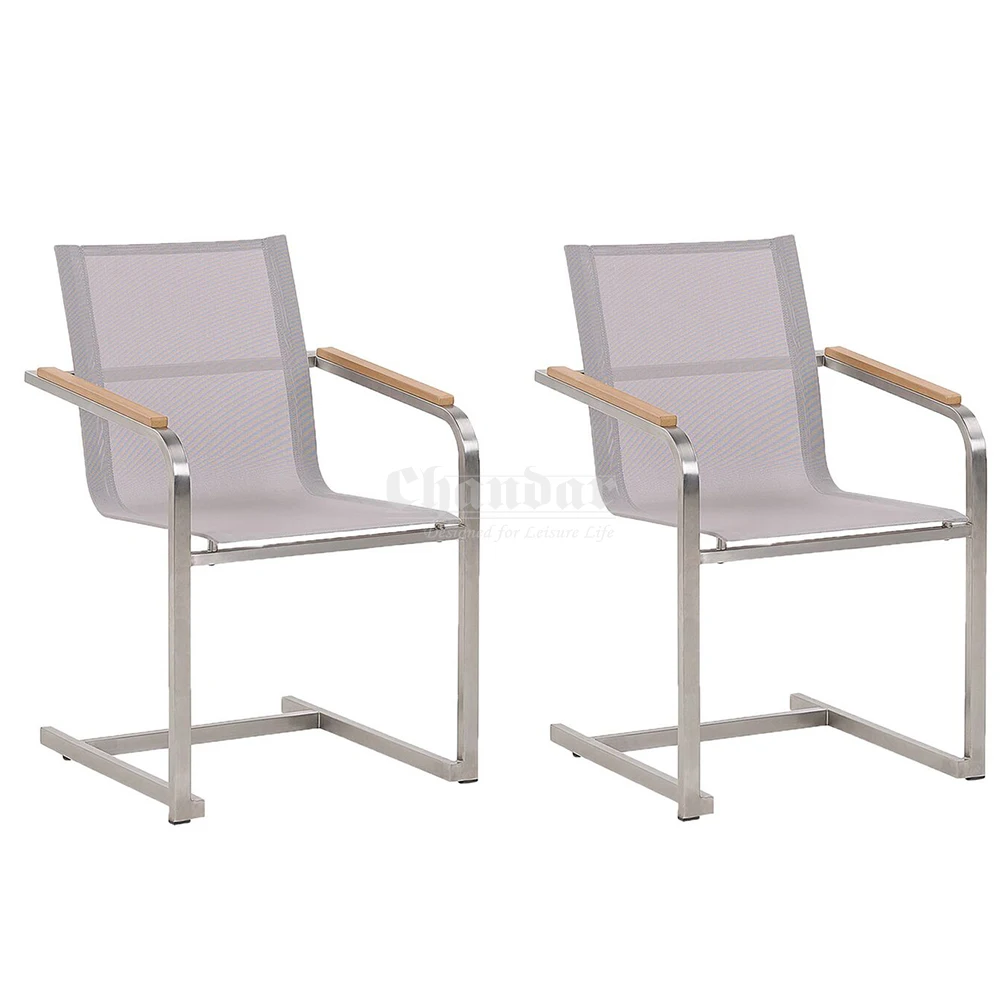 Factory Supply High Quality Stable And Rustproof High End Quality Metal Outdoor Furniture Garden Chairs