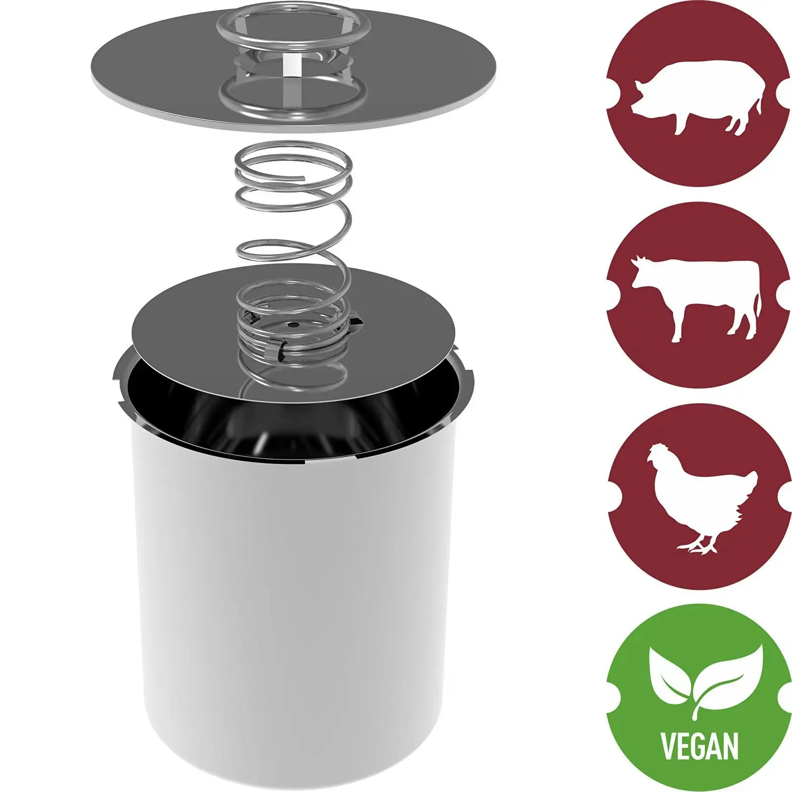 304 Meat Steamer Stainless Steel Ham Maker With Thermometer Kitchen Tools Pressure Meat Press Ham Tools