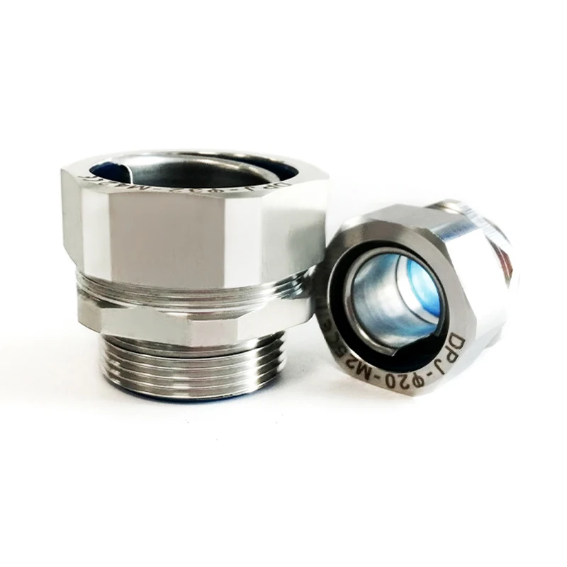 Straight Liquid Tight Stainless Steel Cable Joint Cable Gland Connector 053