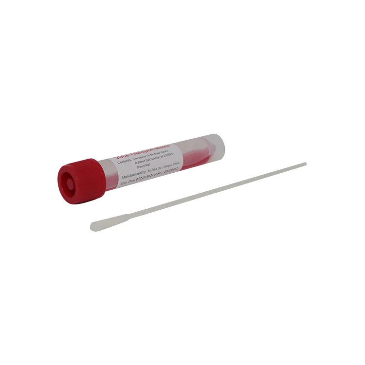 Hot Sale Disposable Virus Sample Tube 5 ml Vtm Sampling Kit With Nasal Throat Swab Vtm Test Kit