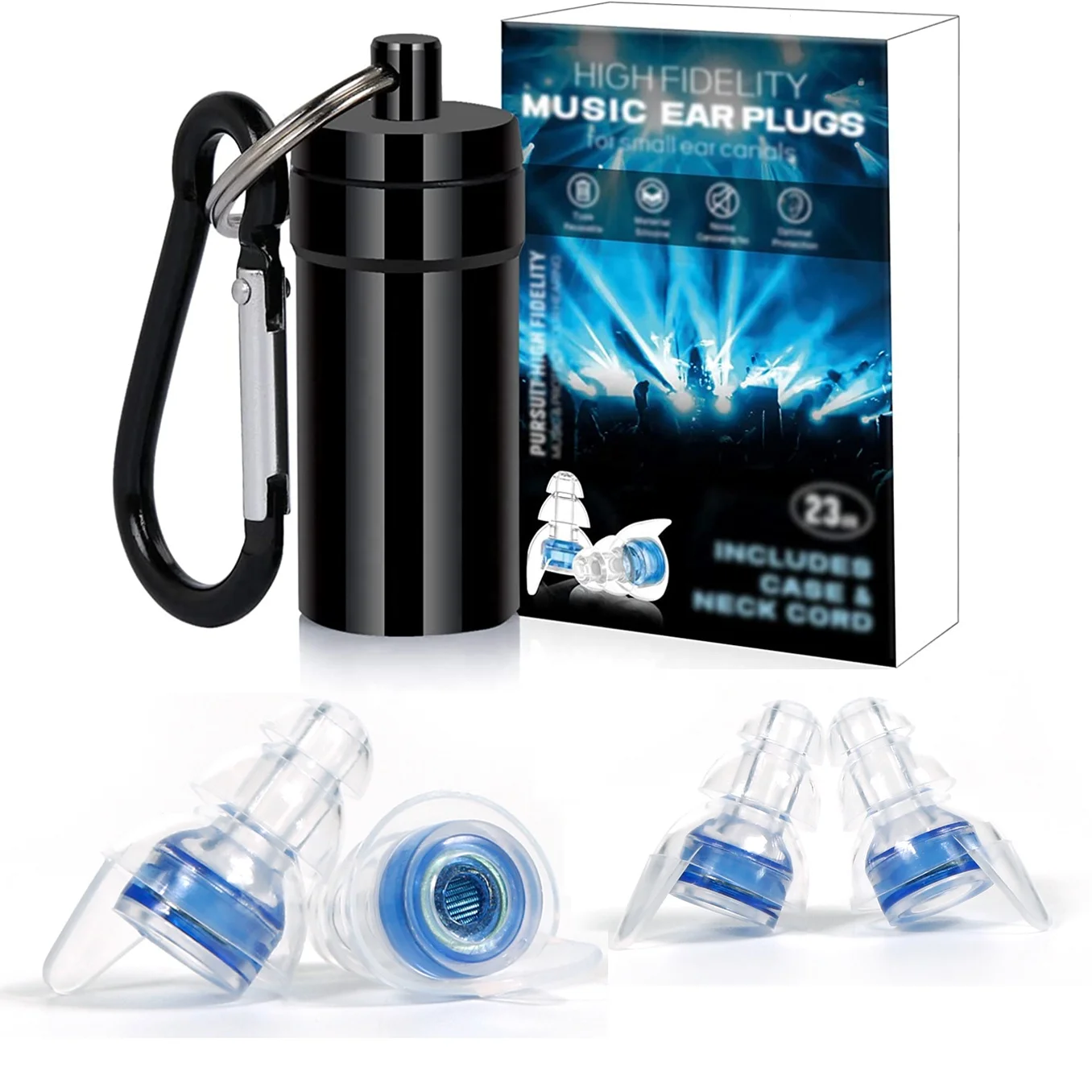 Factory Sell Hearing Protection Ear Plugs Reusable Noise Reduction High Fidelity Concert Earplugs Popular Ear Plugs