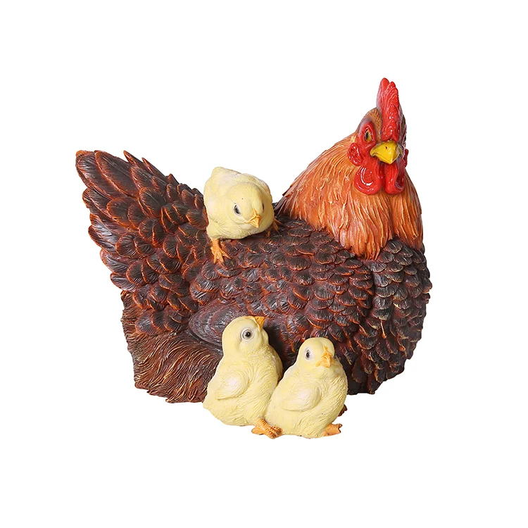 
Supply Resin Rooster Figurine Farm Animal Figurines Statue Of Hen 
