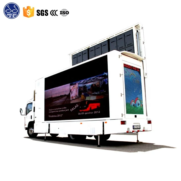Mobile billboard with multifunction FAW wireless led message display truck in Albania