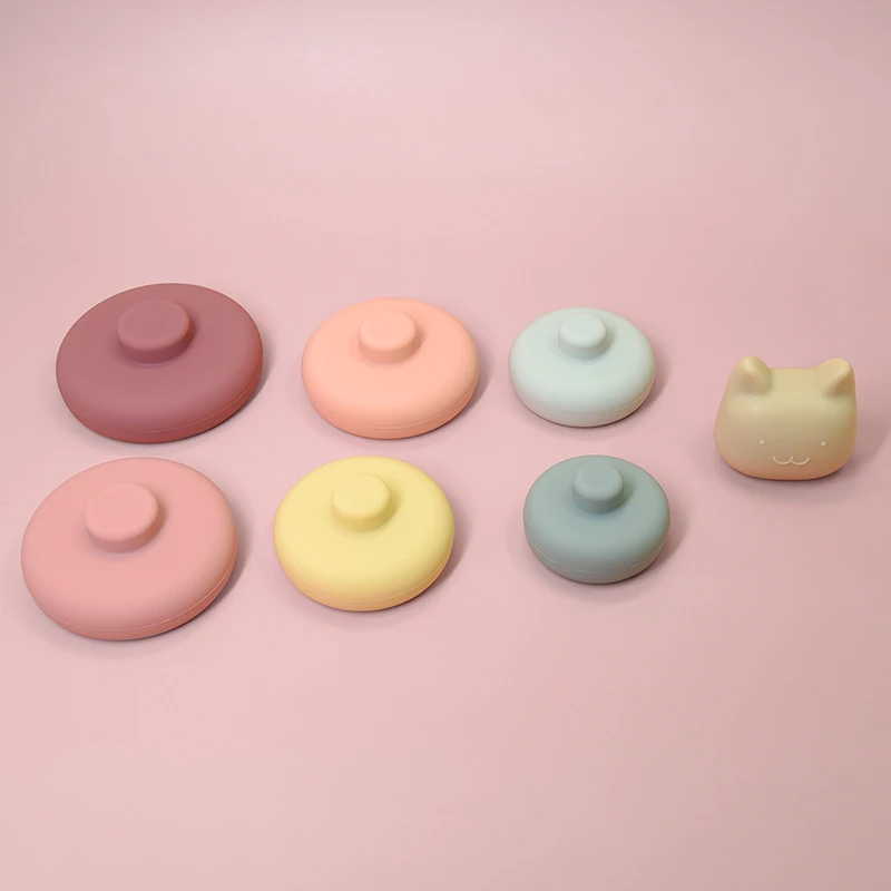 Educational juguetes Children Gift silicone stack toy Creative Montessori silicone Stacking Toys For Kids