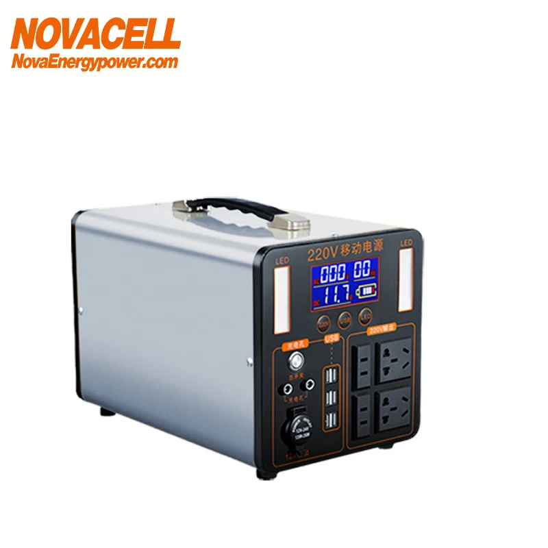 Hot Sell Portable Outdoor Power Station Bank 220V 12V Large Capacity 1800W 1500W 600W Household New Coming Capacity Power Bank