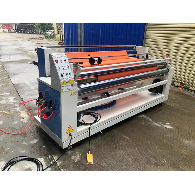 Magic Eye Aligning Multi Functional Fabric 45 Degree Bias Cutting Machine Rewinding Machine
