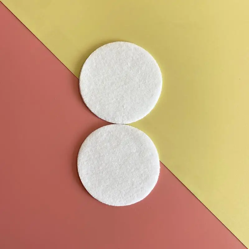 YW35 OEM Wholesale absobency cosmetic exfoliator round muslin cotton pad