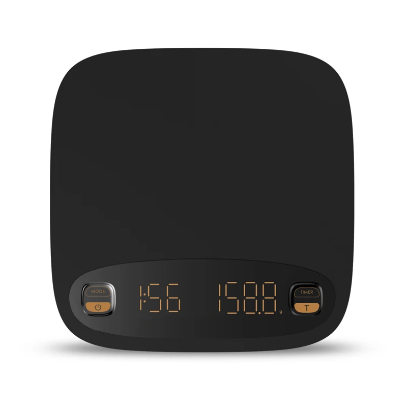 2024 New Calorie 2kg Coffee Scale black & white digital coffe household scales four Four modes Manual automatic espresso scale