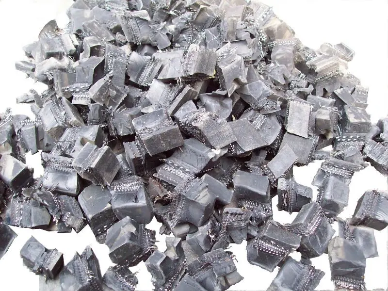 Smart automatic watse tire cutter for rubber chips block cutter in reclaimed rubber pyrolysis plant TDF units