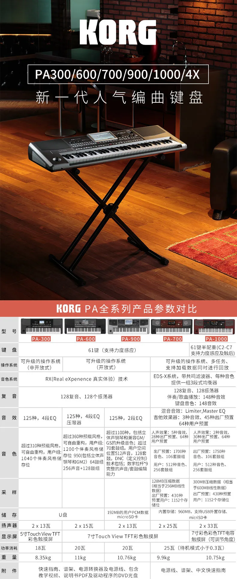 Pa700 ORIENTAL 61-Key Professional Arranger Keyboard