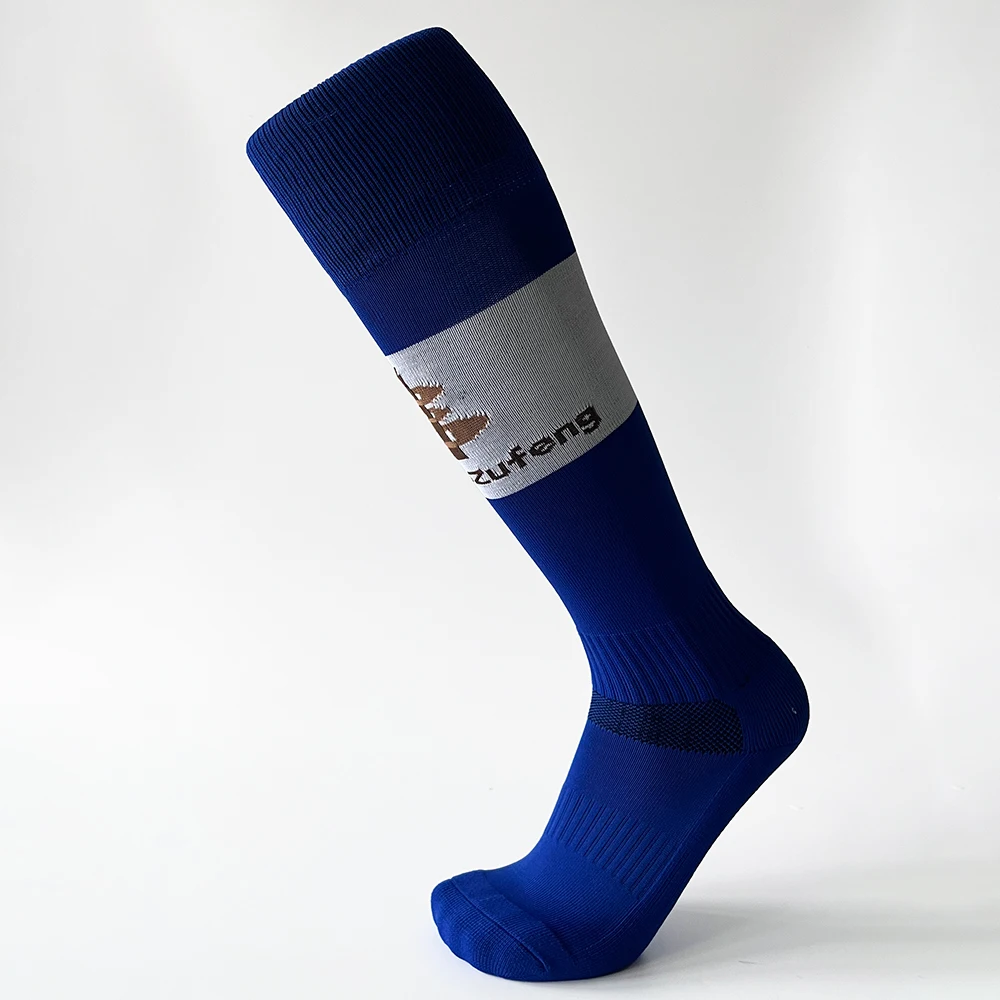 Happyzufeng 2023 New Football  Non-slip Long Tube Over the Knee Striped Soccer Socks Compression Stockings Outdoor Sports Gym