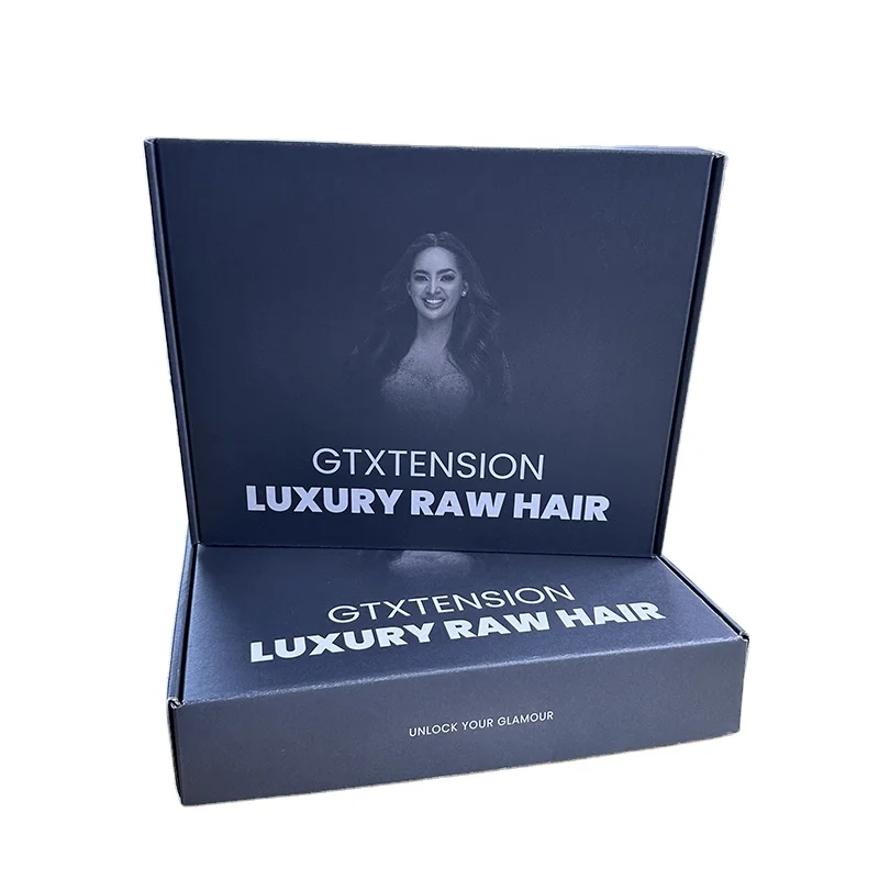 Luxury Wig Boxes Custom Logo Packaging Hair Extensions Package Custom Hair Packaging Boxes