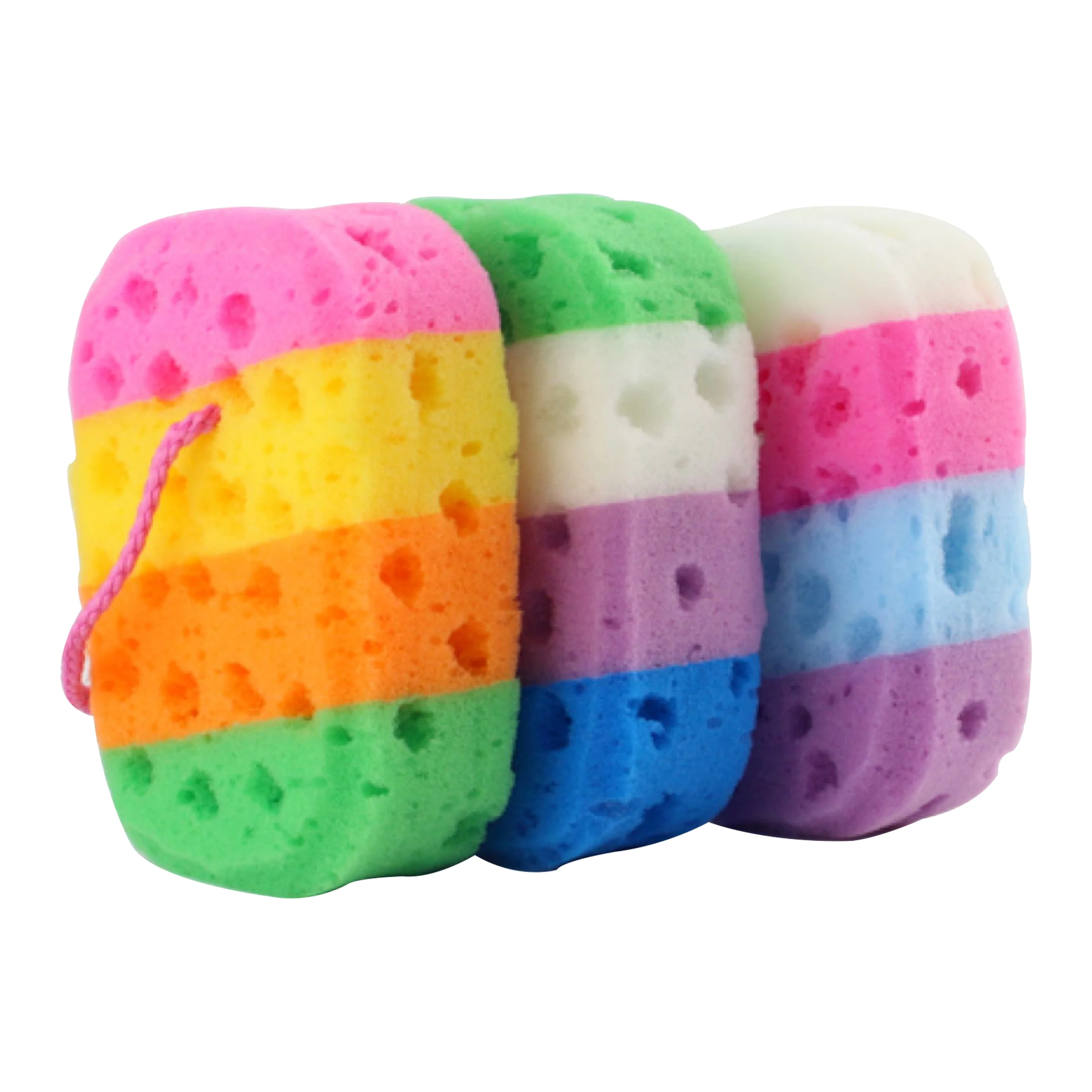 Bast Wisp Body Scrubber Loofah Cotton Body Treatment Peeling Scrubber Exfoliating Brushes for Skin Care Bath Sponge Washcloths