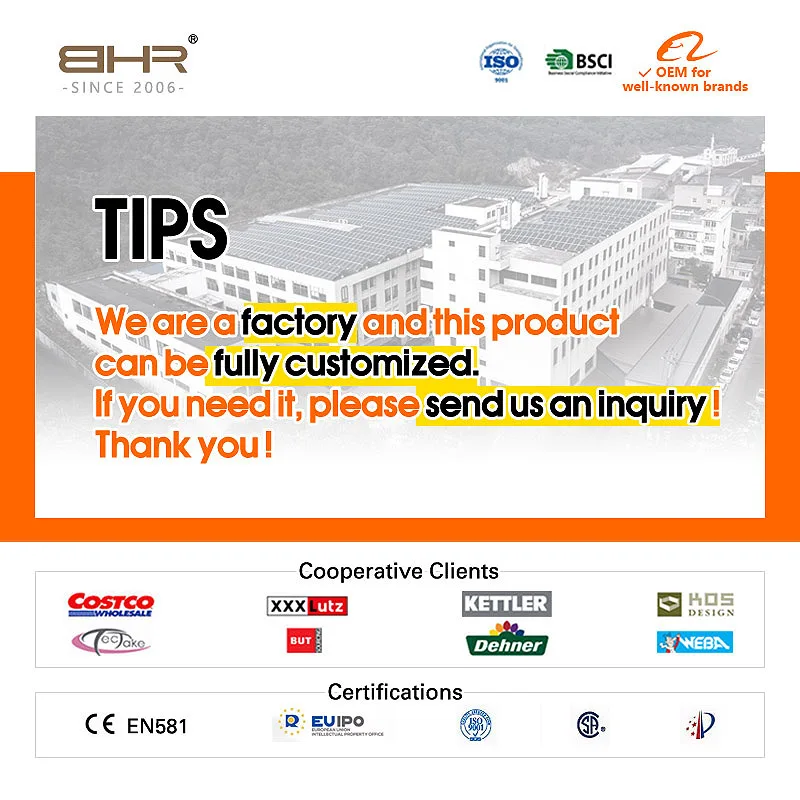 BHR Magical Outdoor Garden Sofa Variable Combination 1 set transformed into 7 sets of aluminum frame waterproof fabric 3 pieces