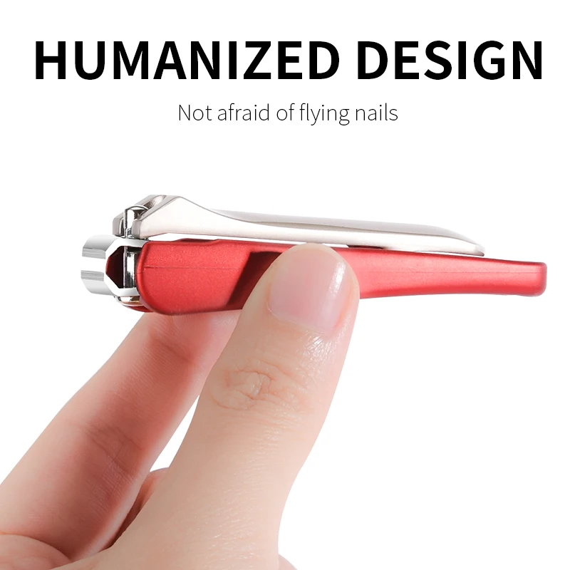 Professional Sharp Fingernail  Toenail Clipper Cutters ABS Rubber Plastic Anti-Splash  Zinc Alloy for Nails Cutter