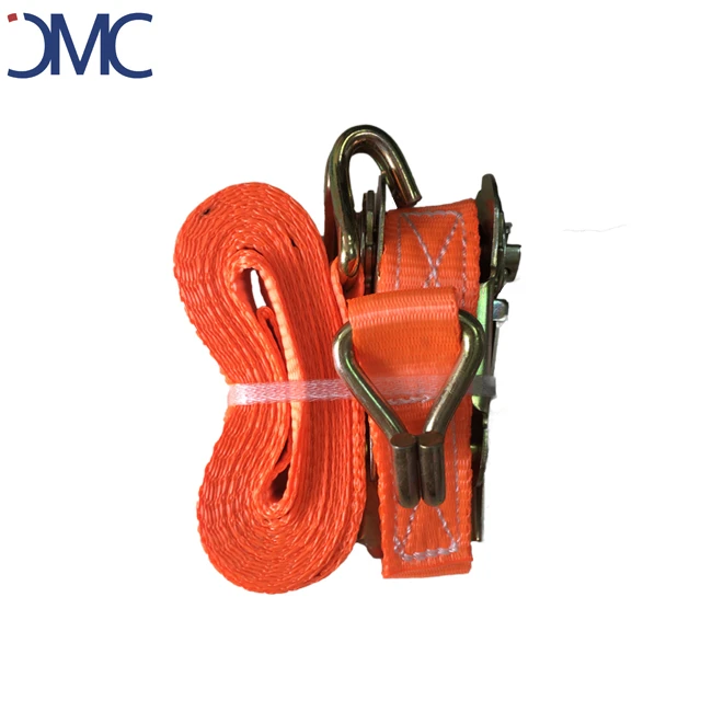 Wholesale 100% Polyester  Retractable Ratchet Tie Down Straps Cargo Lashing Belt China Manufacturer