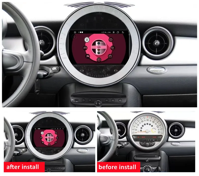 7-дюймовый автомобильный GPS-навигатор для BMW Mini (оригинальный CD silver) 2006-2010 Авто Радио DVD мультимедийный плеер WiFi Bluetooth