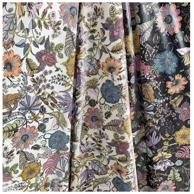 Custom Fashion Casual Soft Womens Flower Pattern Dress Micro Modal Cotton Fabric For Printing
