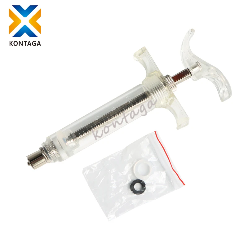 china supplier  20ml copper veterinary plastic steel syringe for animals