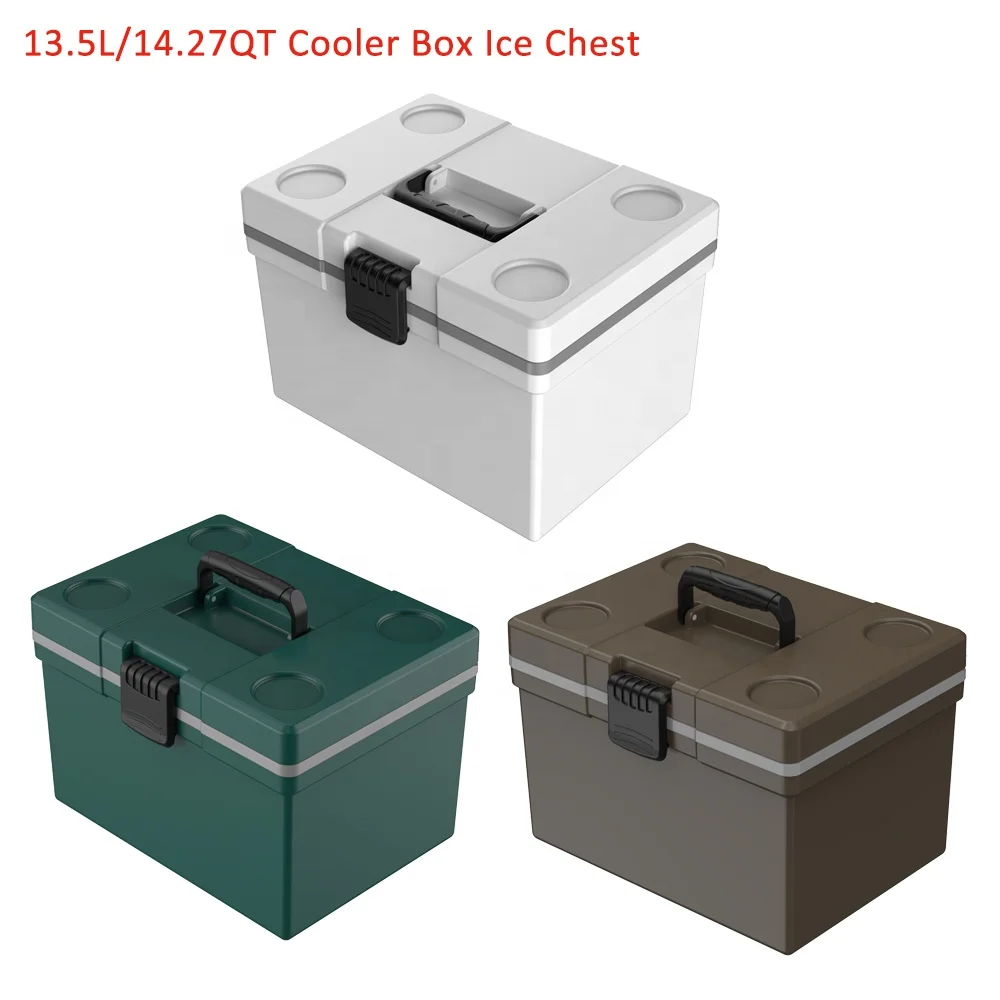 13.5 L Superior Ice Retention PP Material  Non-toxic Hard Cooler Chilli Bin Camping Ice master Wine Cooler Promotional Gift