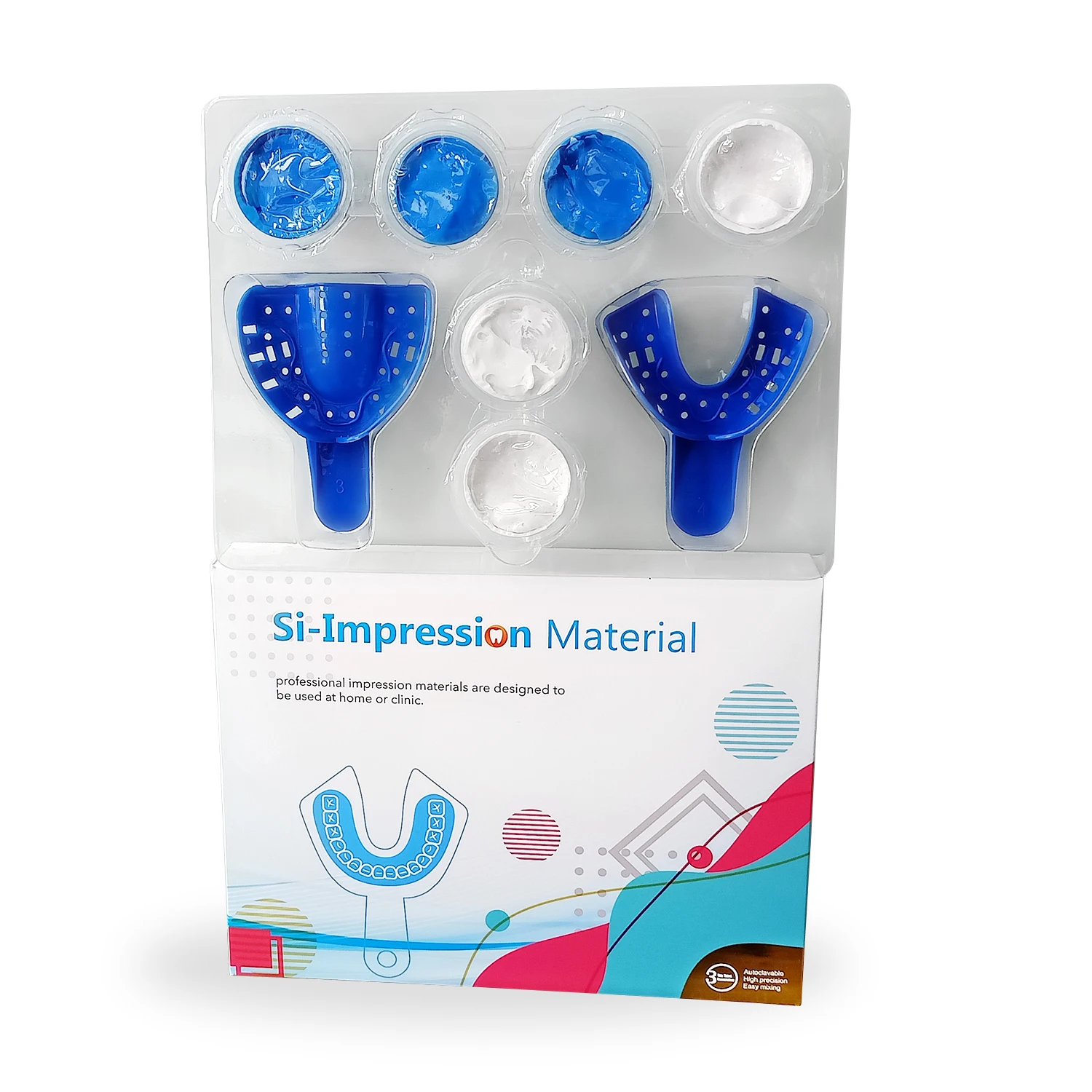 Wholesale Dental Silicone Mold Teeth Materi Gold Mould Putty Trays Grillz Material Molding Silicon Mouth Impression Putty Kits