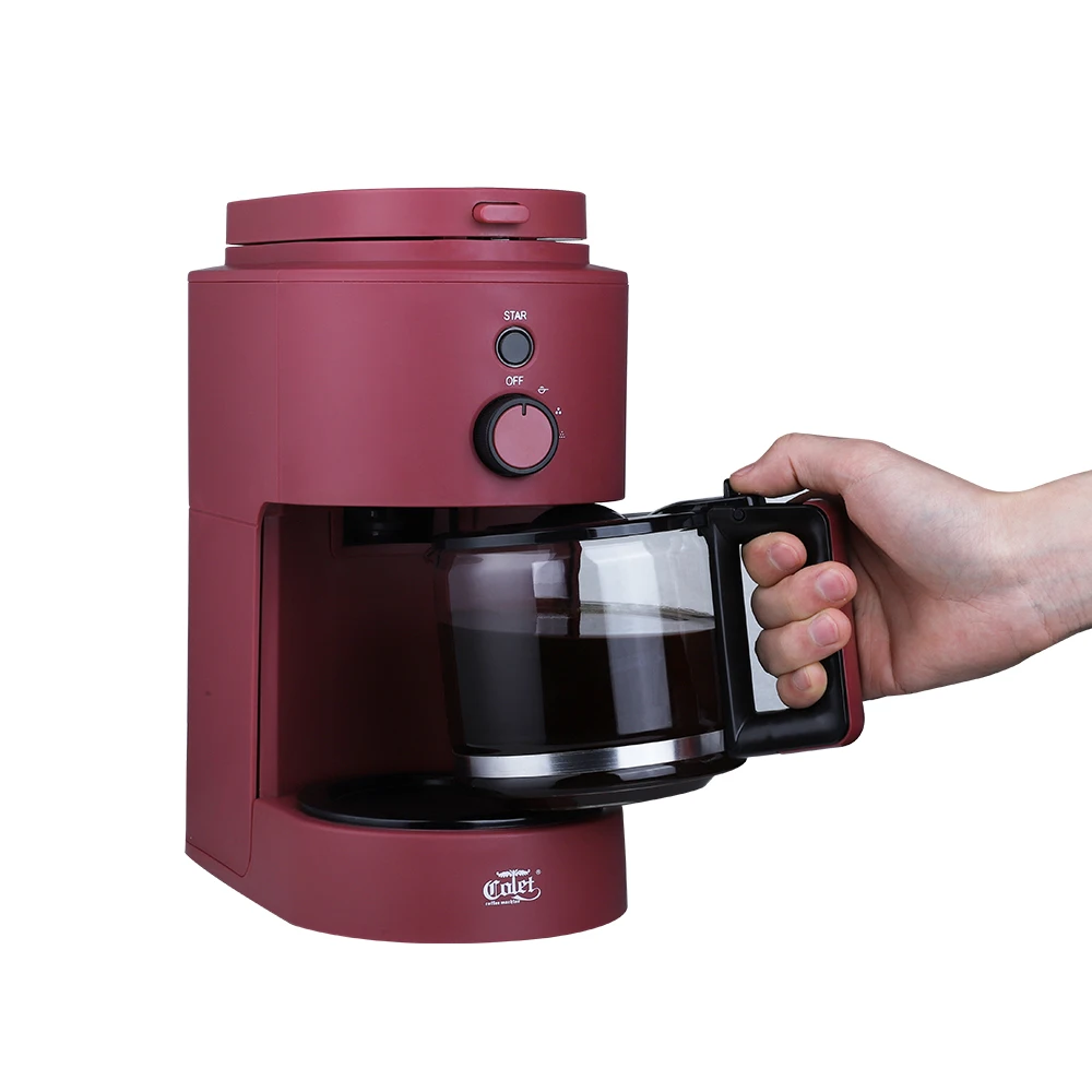 5 Colors Choices  Bean to cup New Arrived Small Size  Brew Drip Coffee Maker Machine