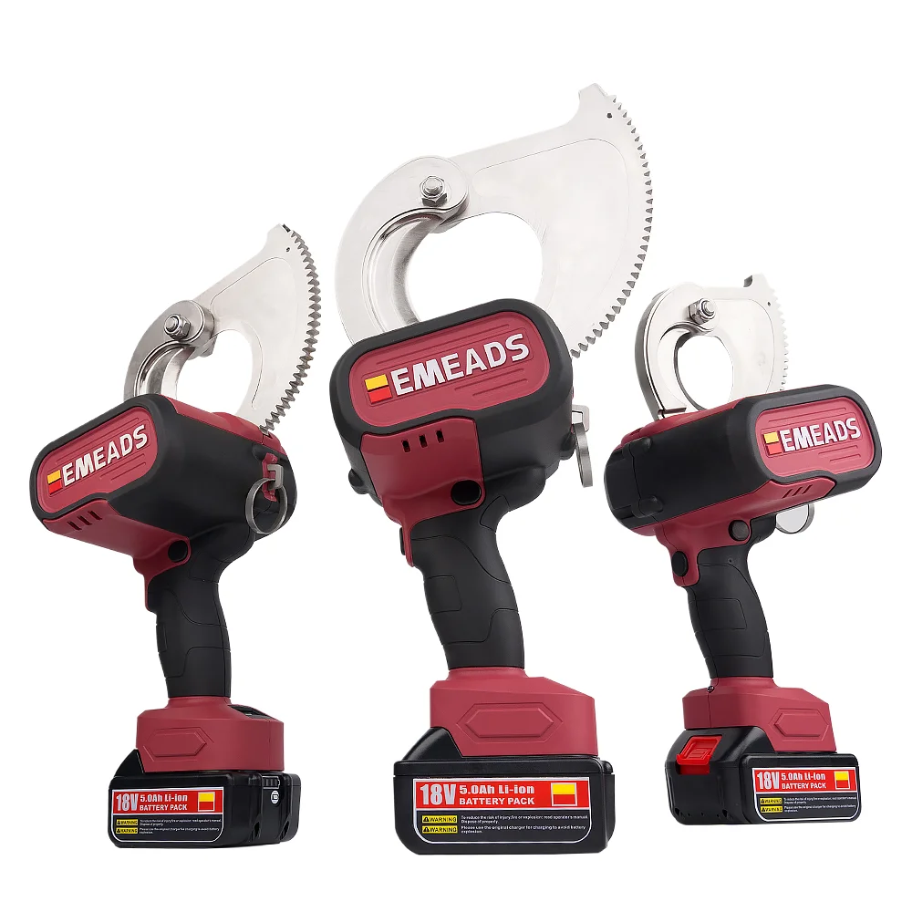 EMS-60 battery powered electric ratchet cable cutter for ACSR Cordless Battery Powered Ratchet Cable Crimping CuttingTool