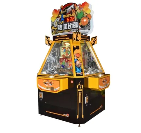 Amusement Coin Operated Arcade Street Hoops Party Coin Pusher Lottery Prize Ticket Game Machine For Game Center For Sale