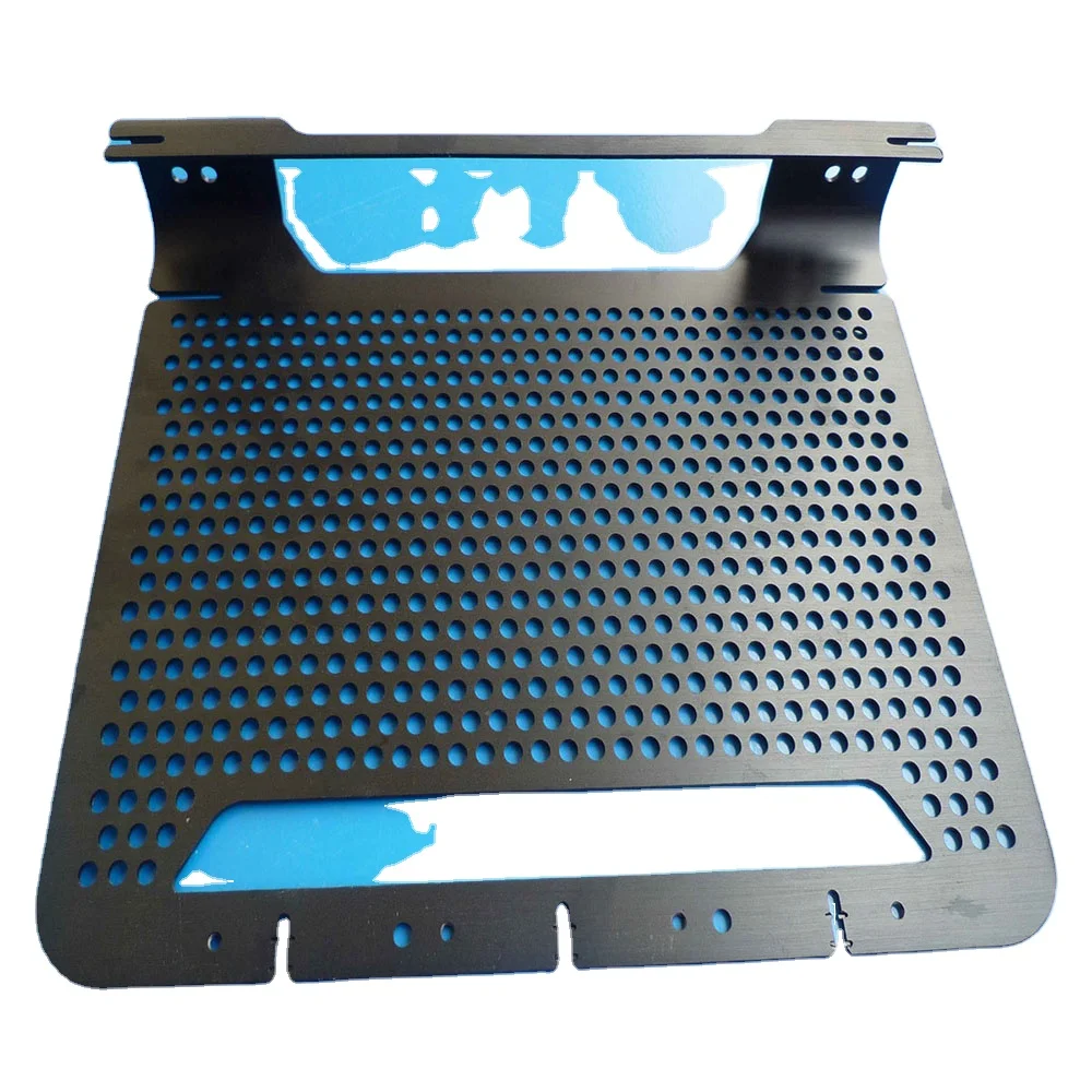 laser cutting stamping bending part  Industrial aluminum anodized punched press holes punching machine parts