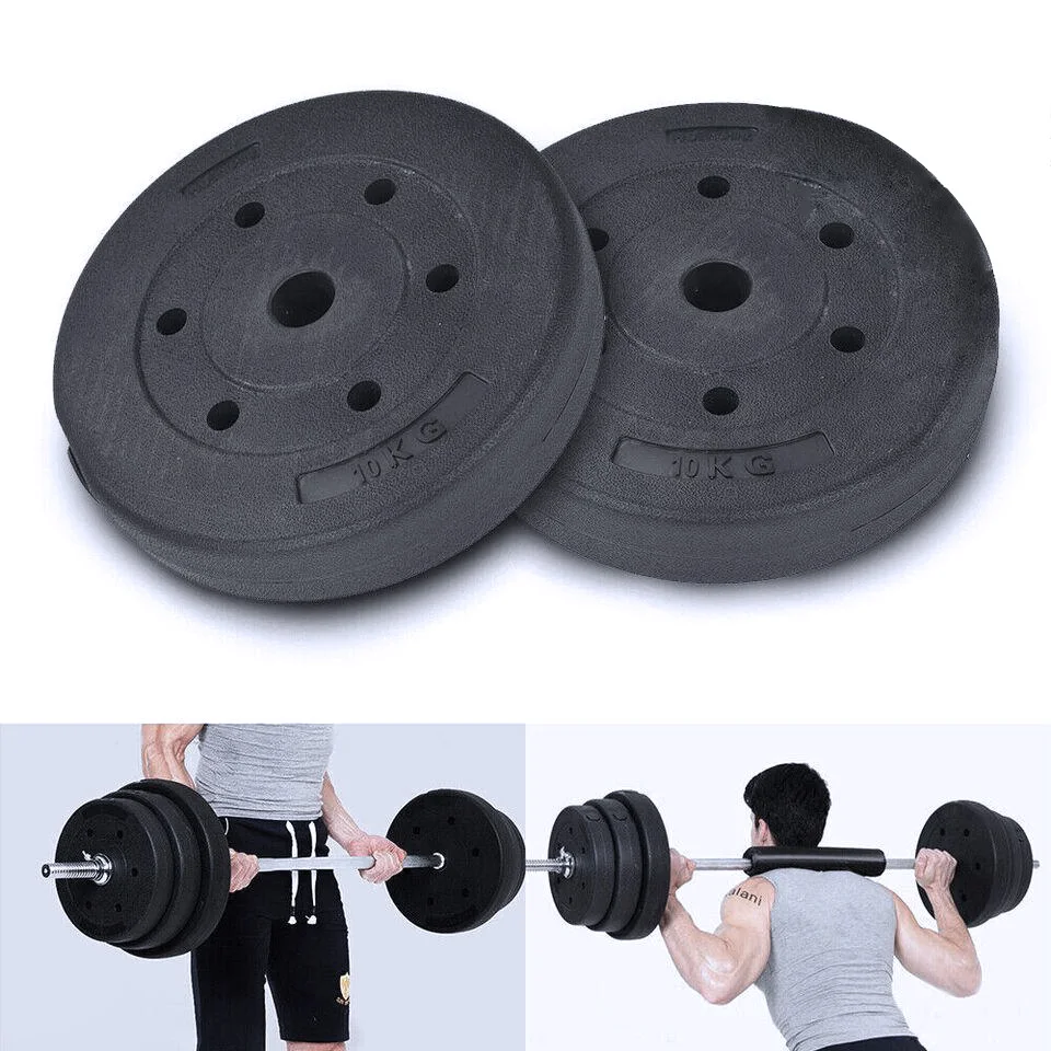 Professional Wholesale Custom Logo Free Weight Colored Rubber Bumper PE Coated Weight Plates Barbell